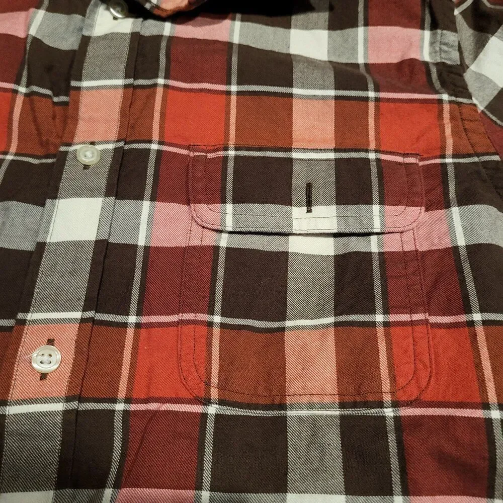 Banana Republic Flannel Classic Fit Button Up Shirt Men's Size Large